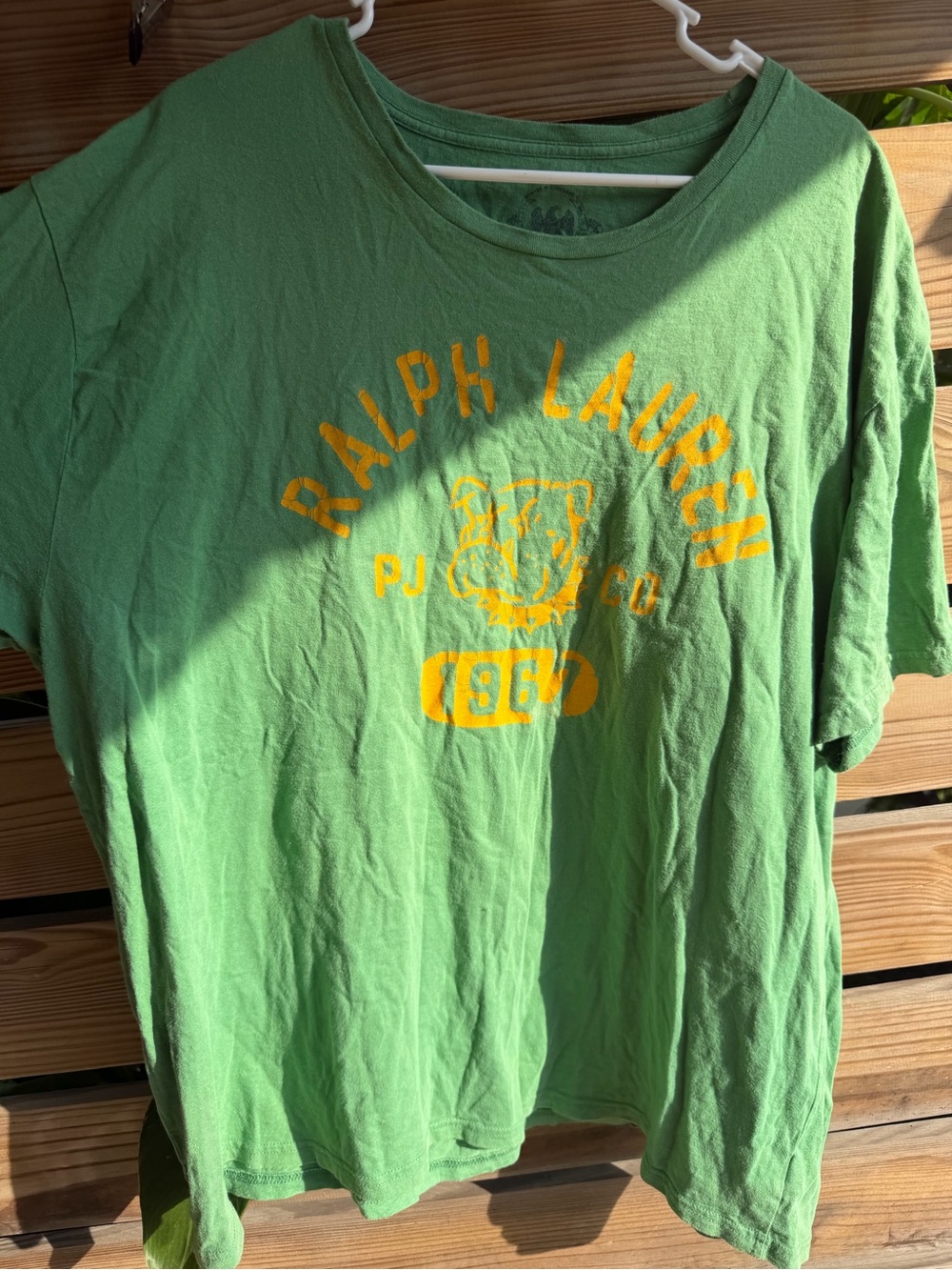 Vintage Ralph Lauren Green Graphic Short-Sleeve Tee